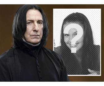 efeito da foto com snape harry potter fazer upload uma foto