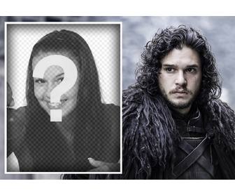 efeito da foto com jon snow fazer upload um