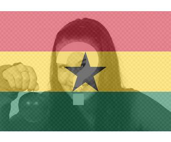 bandeira ghana aplicar um filtro suas fotos