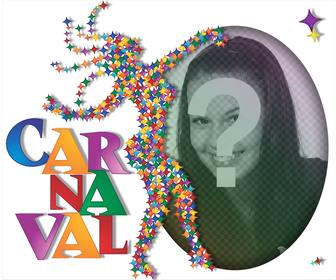 efeito colorido comemorar o carnaval com sua foto e o efeito photo
