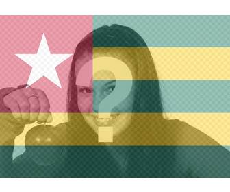 editar sua foto com bandeira togo filtro