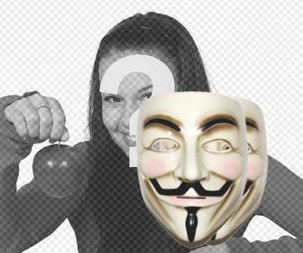 voce pode o anonymous mascara com etiqueta
