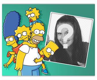 carregue sua foto com familia simpson e