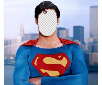 fotomontagem tornar superman com foto deseja
