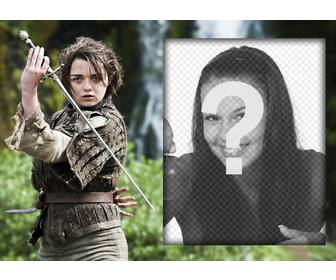 efeito da foto admiradores arya stark