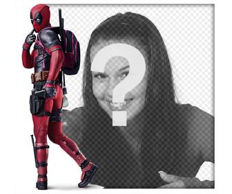 sua foto ao lado anti-heroi deadpool