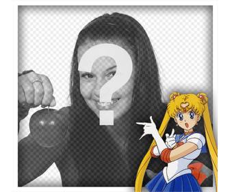 editar quadro com sua foto com sailor moon