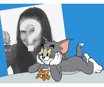 sua foto com tom e jerry com foto efeito