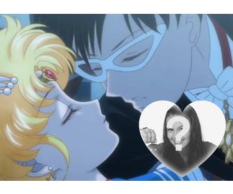 sailor moon fotomontagem romantico com o seu