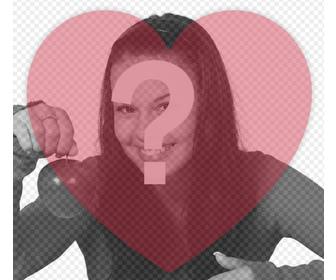 filtro colocar um coracão transparente sobre suas fotos