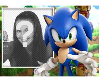 efeito da foto com sonic personalizar com sua foto favorita