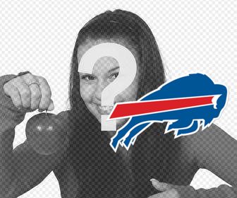 etiqueta com logotipo buffalo bills voce pode colar em suas fotos