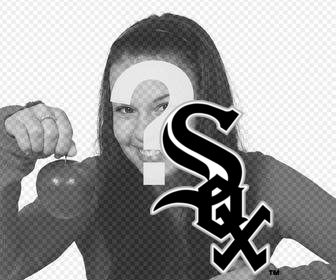 efeito da foto colar o logotipo da equipe white sox em suas fotos