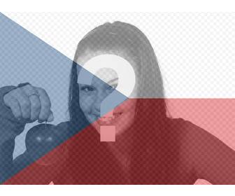 filtro da bandeira republica checa adicionar as suas fotos