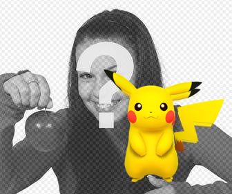 pikachu em suas fotos com efeito foto