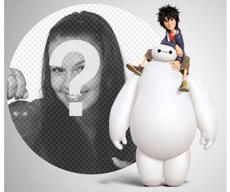 adicione sua foto graca com personagens big hero 6 com efeitos editaveis ​​este efeito