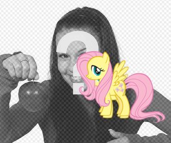 efeito da foto com fluttershy colar uma etiqueta em suas fotos