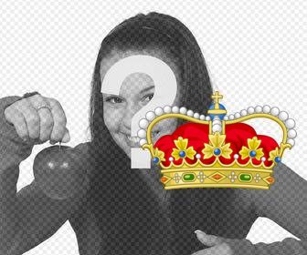 rainha real crown colar em suas fotos uma etiqueta