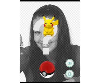 efeito da foto com pikachu aplicacão pokemon go colocar sua foto