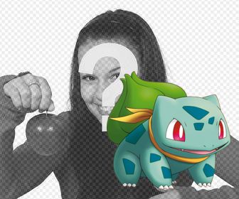 cole bulbasaur em suas fotos uma etiqueta com esse efeito