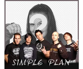 sua foto com membros da banda simple plan com efeito