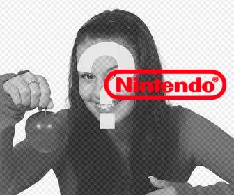 cole o logotipo da nintendo na sua foto envia-lo efeito