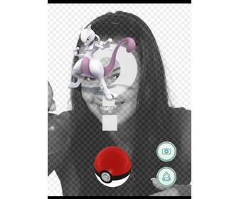 efeito da foto com mewtwo em pokemon go jogo adicionar seu