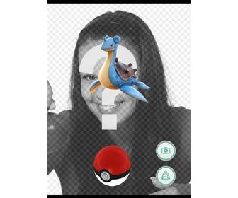 efeito do pokemon go com lapras onde voce pode editar com o seu