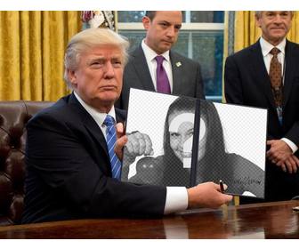 Fotomontagens de Donald Trump para colocar suas fotos