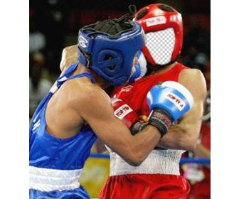 fotomontagem permite voce ve um pugilista profissional