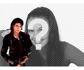 fotomontagem colocar sua foto ao lado michael jackson