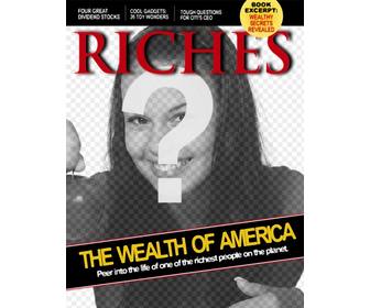 Rich edição de revistas com sua foto on-line