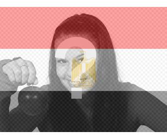 bandeira egipcia colocar em suas fotos