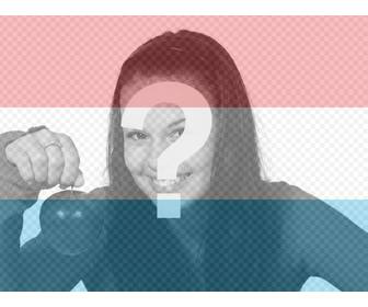 collage onde voce pode colocar bandeira do luxemburgo em sua foto