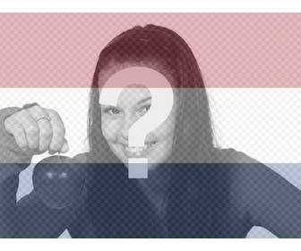 fotos da bandeira holandesa colocar em uma foto