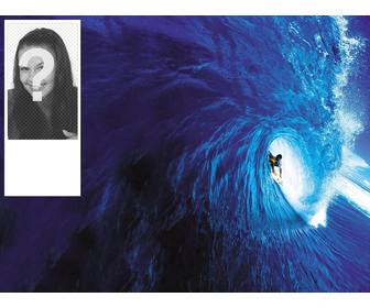 papel parede twitter personalizados com sua foto um surfista em uma onda