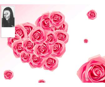 background o twitter onde voce pode colocar sua foto ao lado juntamente com um fundo rosas em formato coracão
