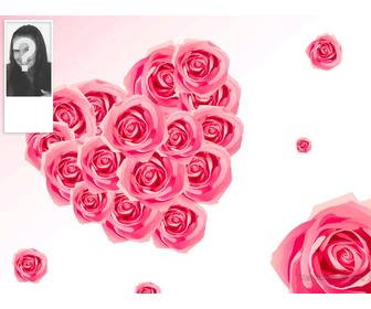 background o twitter onde voce pode colocar sua foto ao lado juntamente com um fundo rosas em formato coracão