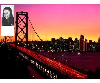 fundo twitter uma ponte iluminada com um do sol voce pode personaliza-lo com sua propria imagem
