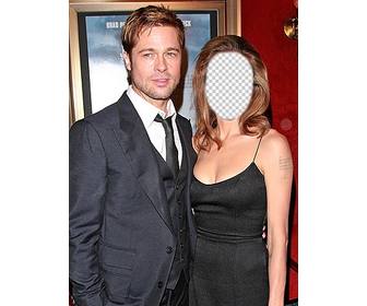 efeito editar com sua foto e ser angelina jolie com brad pitt