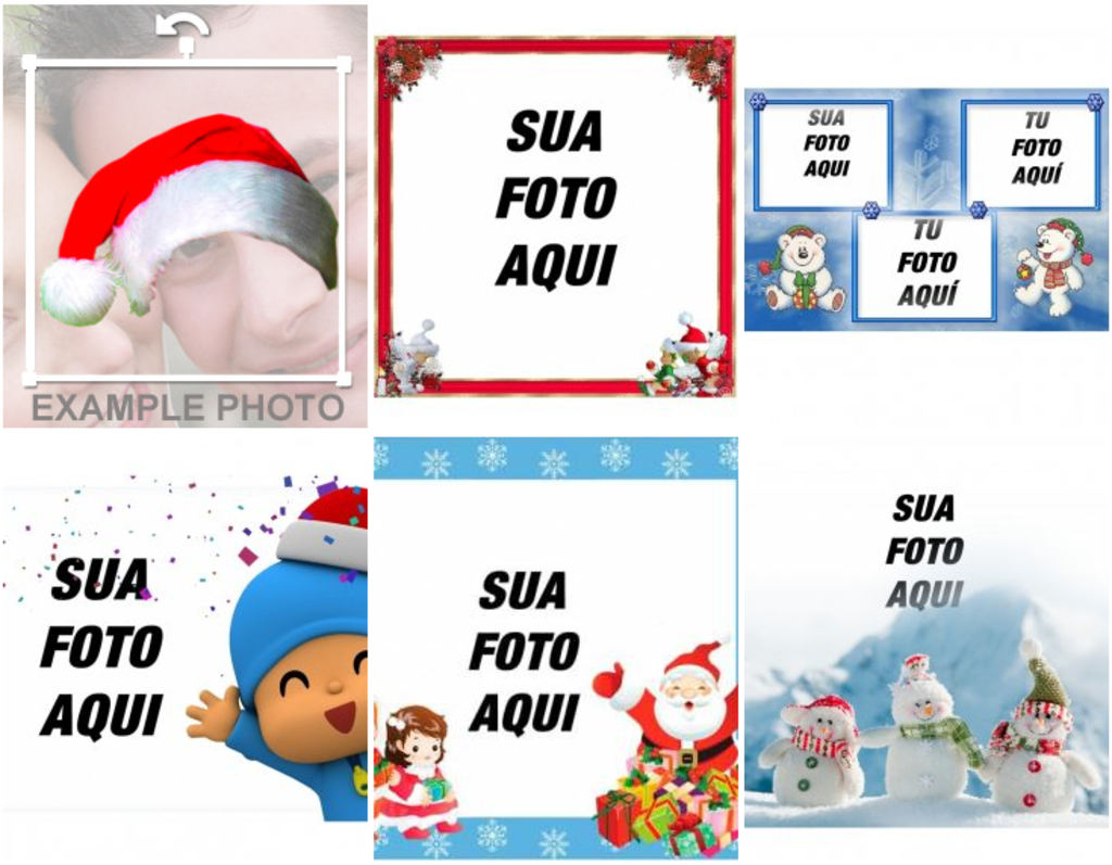 Cartões de Natal para as crianças