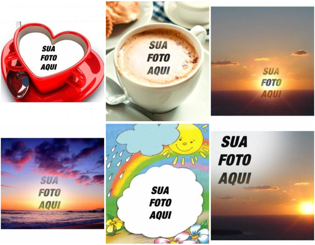 Cartões postais para dar o bom dia com  fotos.