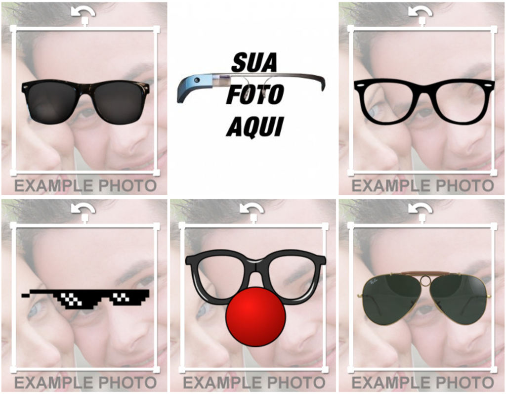 Coloque os óculos com esses efeitos para suas fotos