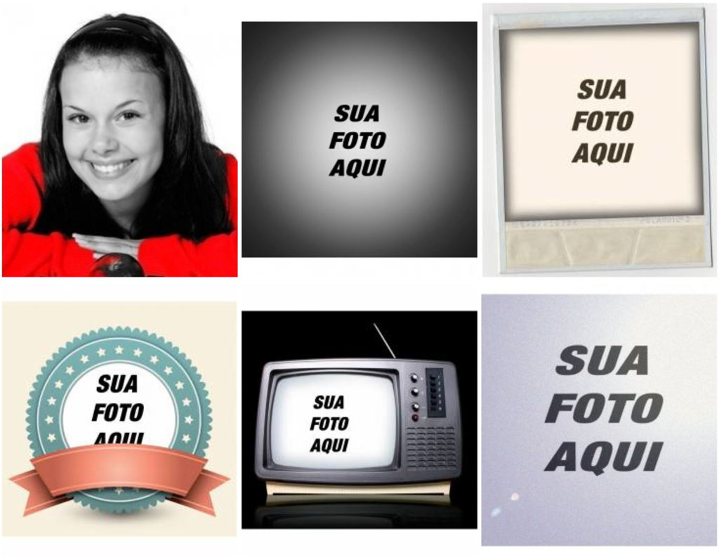 Crie fotomontagens de fundos e quadros retro