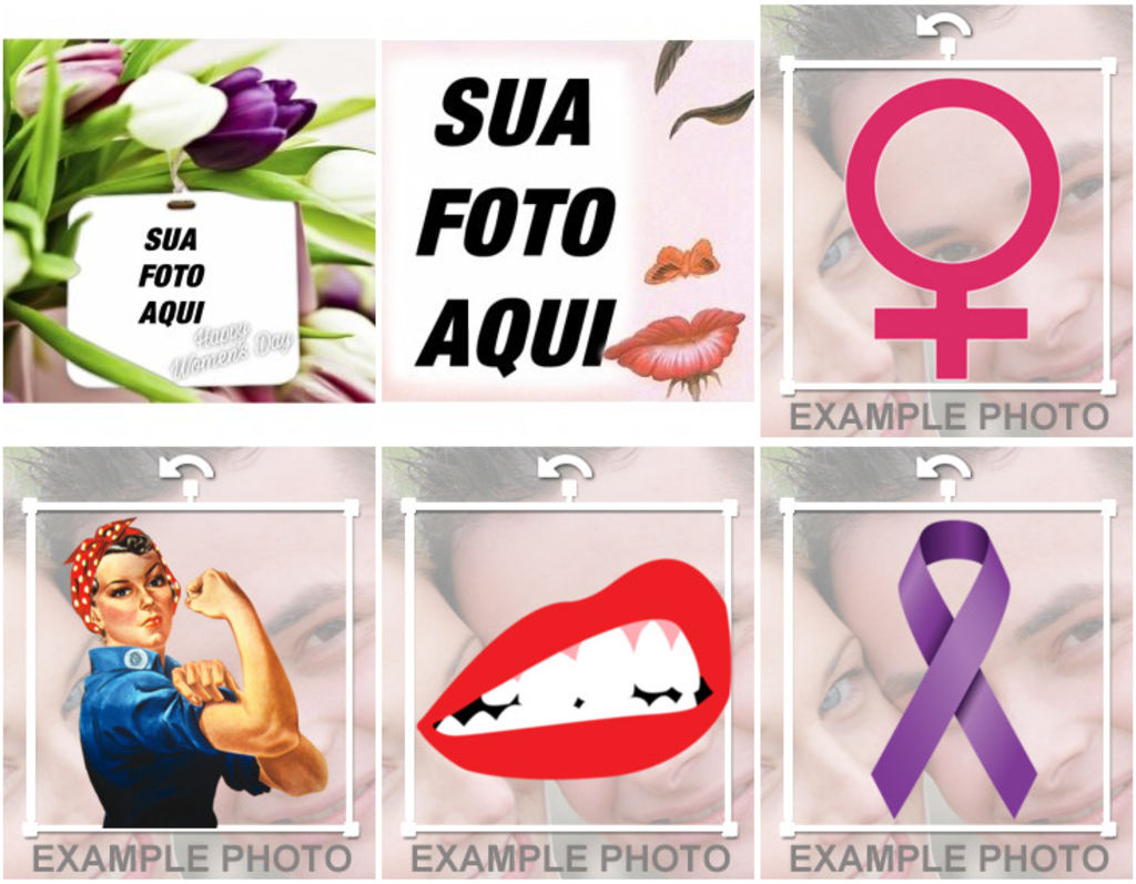 Efeitos para celebrar o Dia Internacional da Mulher