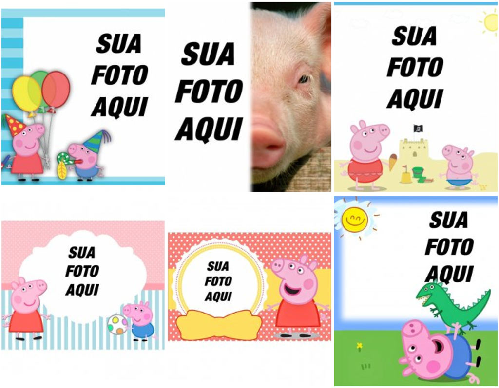 Efeitos com fotos de Peppa Pig