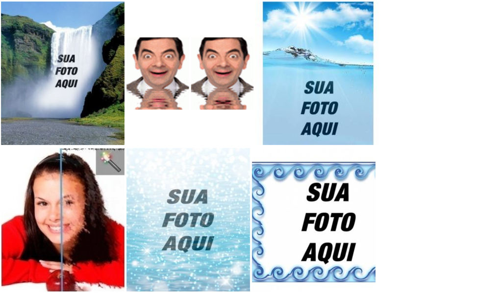 Efeitos da água para editar com as suas fotos gratuitamente