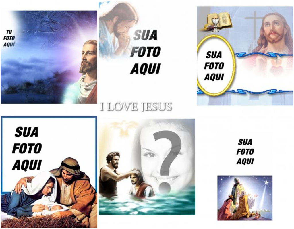 Efeitos com a imagem de Jesus