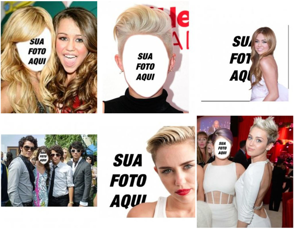 Efeitos de fotografia com o artista Miley Cyrus