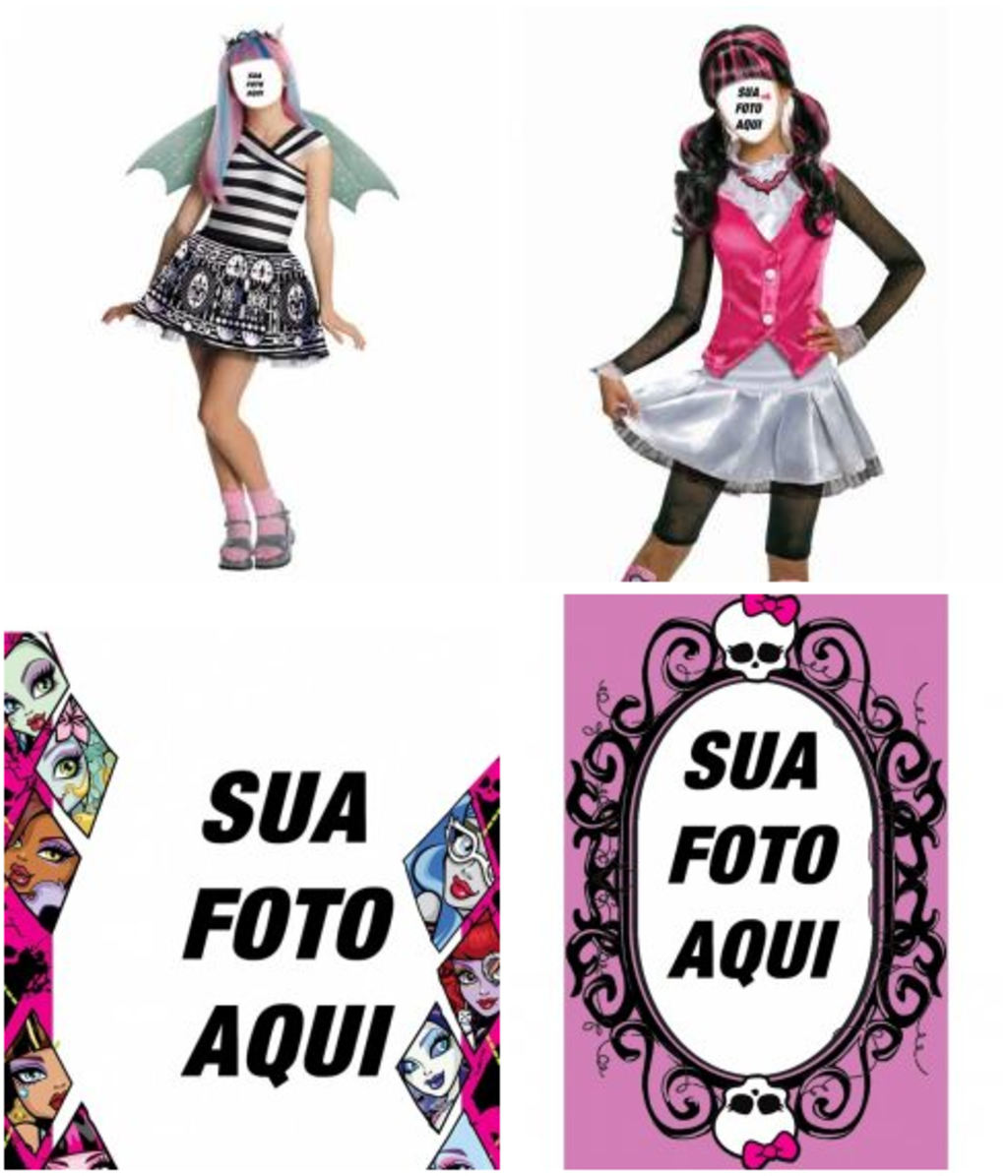 Efeitos Monster High para adicionar às suas fotos.